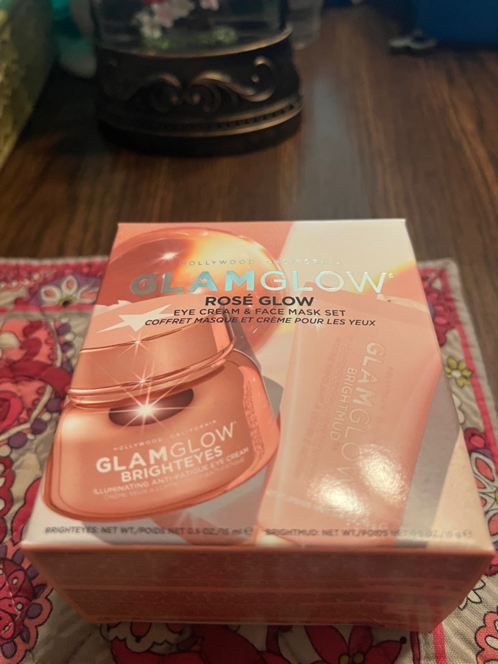 GLAMGLOW Rosé Glow Eye Cream & Face Mask Set - Rose Pink